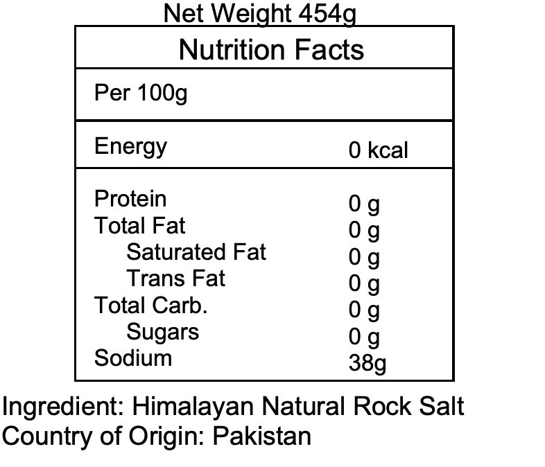 Himalayan Crystal Black Salt (Fine), Family Farm Organics (454g)