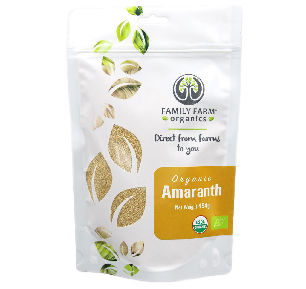 Organic Raw Amaranth, Family Farm Organics (454g) - Hu Organics