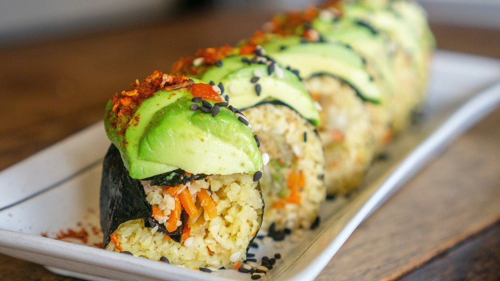 Vegan Green Dragon Sushi Roll