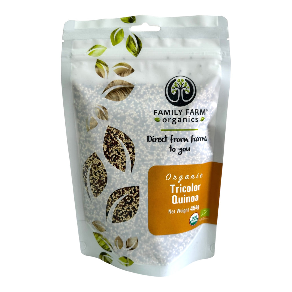 Organic Tricolor Quinoa, Family Farm Organics (454g)