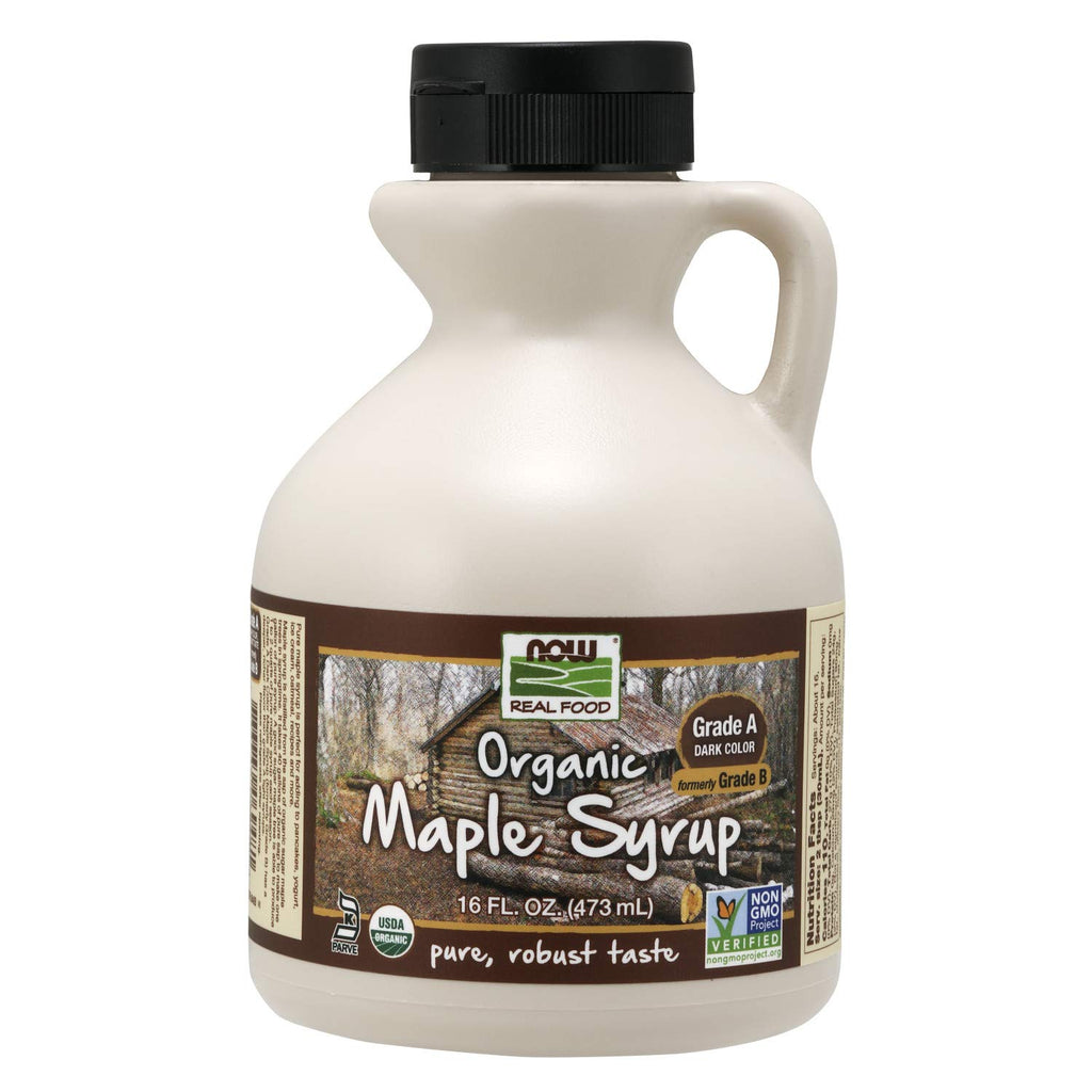 Now Foods, Organic Maple Syrup, Grade A, Dark Color (formerly Grade B) (946ml) - Hu Organics