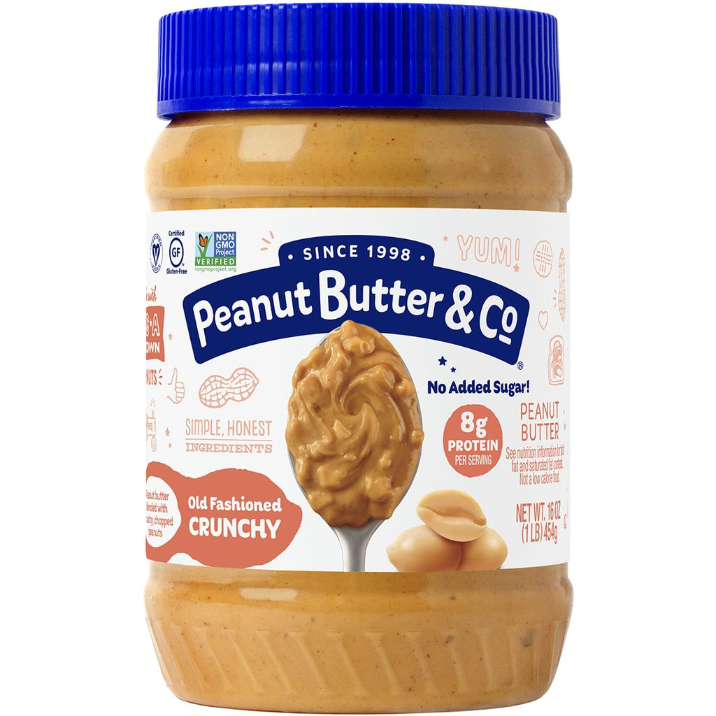 Peanut Butter & Co., Old Fashioned Crunchy Peanut Butter (454g) - Hu Organics