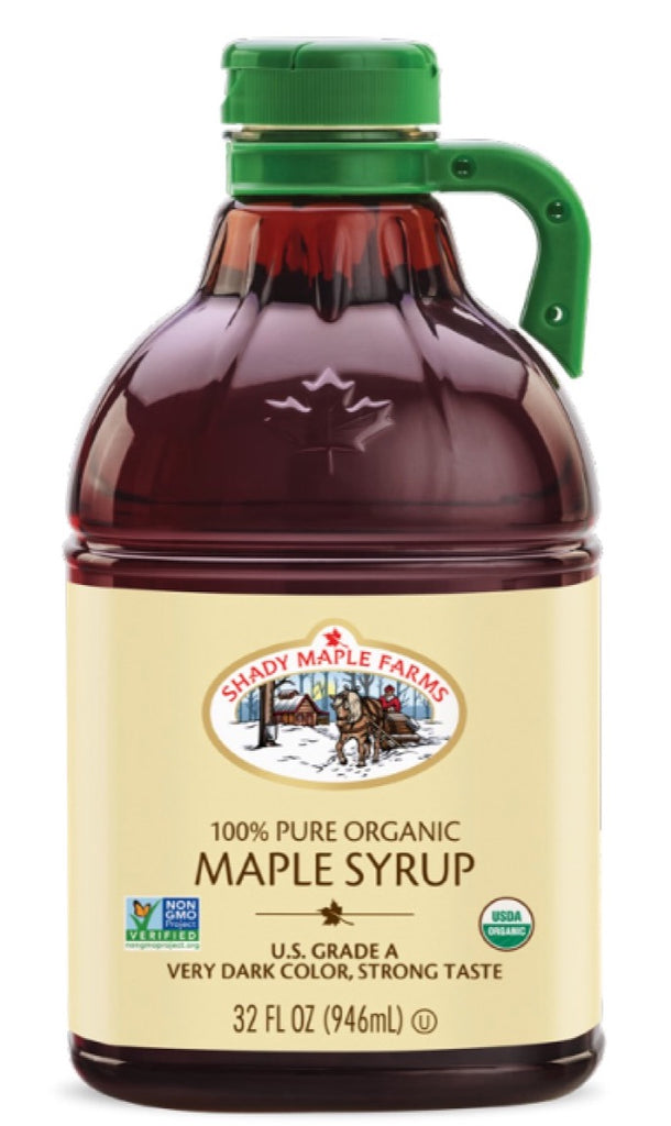 (BBD: Aug 2024) Shady Maple Farms, Organic Maple Syrup, Dark (946ml)