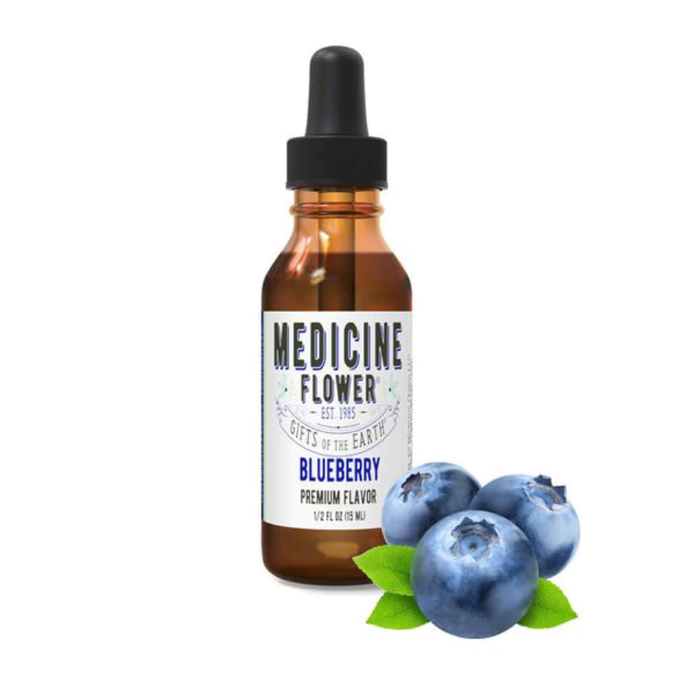 Medicine Flower, Blueberry Flavor Extract (15ml)