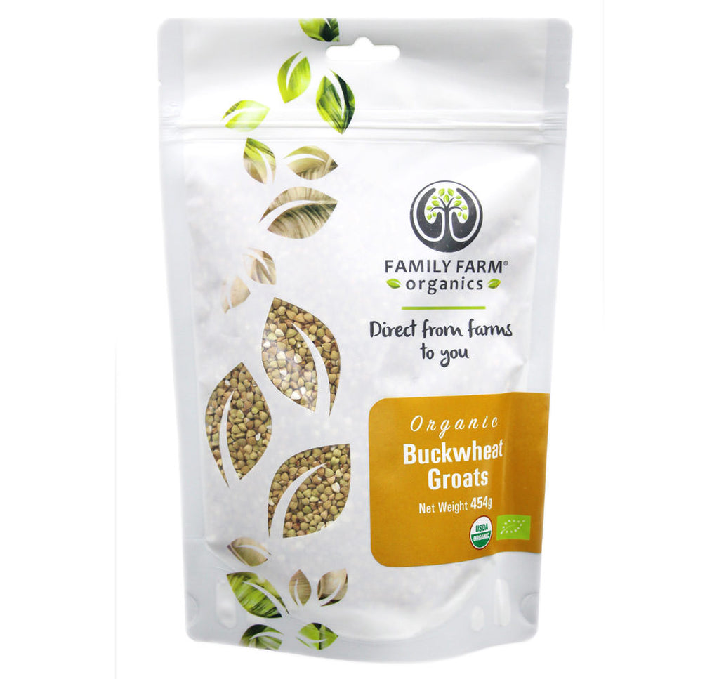 Organic Buckwheat Groats, Family Farm Organics (454g) - Hu Organics