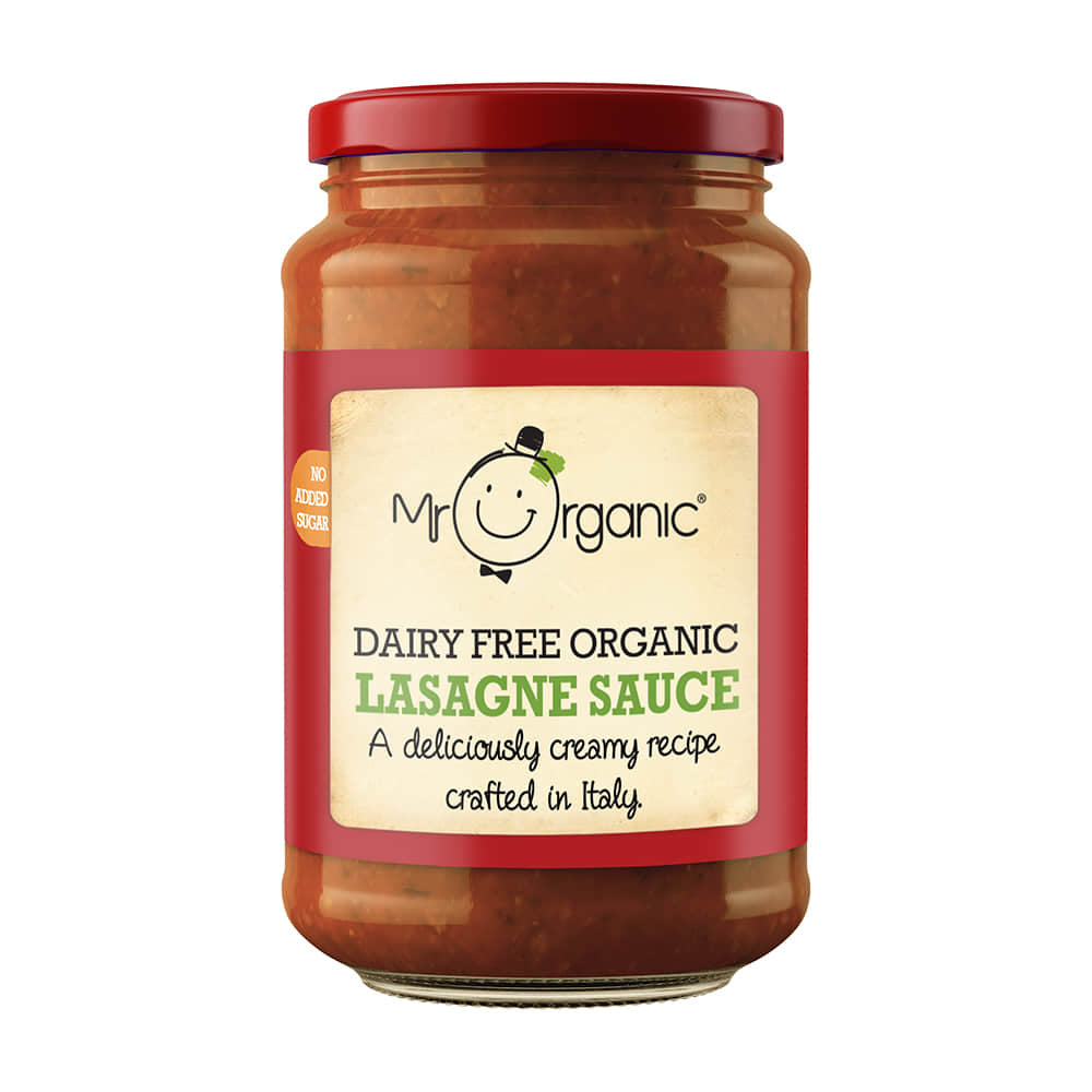 (BBD 17/2/2024) Mr Organic, Organic Lasagne Sauce, Dairy Free (350g)
