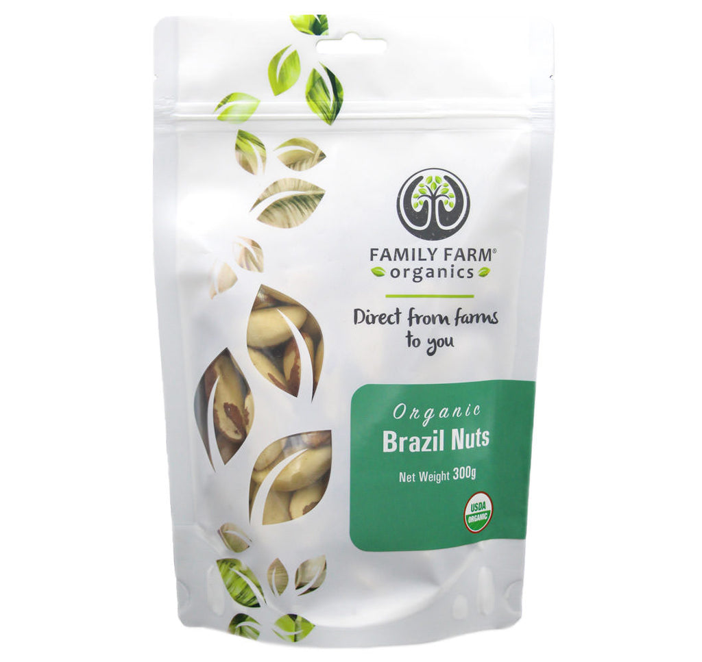 Organic Raw Brazil Nuts, Family Farm Organics (300g) - Hu Organics