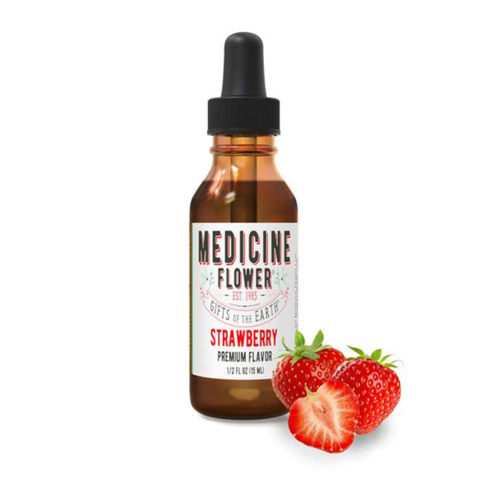 Medicine Flower, Strawberry Flavor Extract (15ml)